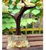 Yellow Quartz Stone Fortune Crystal Tree Showpiece