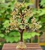 Yellow Quartz Stone Fortune Crystal Tree Showpiece