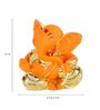 Yellow Resin Small Ganpati Statue Ganesha Idol
