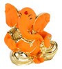 Yellow Resin Small Ganpati Statue Ganesha Idol