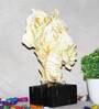 Yellow Resin Tiger Showpiece