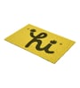 Yellow Rubber Coir 24X16 Inches Anti-Skid Door Mat