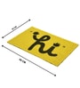 Yellow Rubber Coir 24X16 Inches Anti-Skid Door Mat