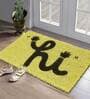 Yellow Rubber Coir 24X16 Inches Anti-Skid Door Mat
