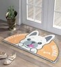 Yellow Rubber Coir 27X17 Inches Anti-Skid Door Mat