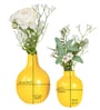 Yellow Set of 2  Metal Vase
