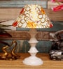 Multicolor Shade Table Lamp With Metal Base