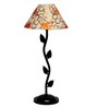 Multicolor Shade Table Lamp With Metal Base
