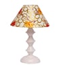 Multicolor Shade Table Lamp With Metal Base