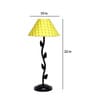 Yellow Shade Table Lamp With Metal Base