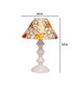Multicolor Shade Table Lamp With Metal Base