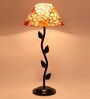 Multicolor Shade Table Lamp With Metal Base