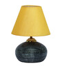 Castilla Yellow Fabric Shade Night Lamp With Teracotta Base