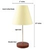 Elegant Yellow Fabric Shade Night Lamp With Aluminium Base