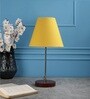 Ladder Yellow Fabric Shade Night Lamp With Aluminium Base