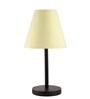Royal Yellow Fabric Shade Night Lamp With Metal Base