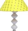 Yellow Shade Table Lamp With Metal Base