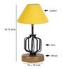 Yellow Shade Table Lamp With Shade Table Lamp With Wood & Iron Base