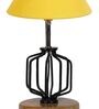 Yellow Shade Table Lamp With Shade Table Lamp With Wood & Iron Base