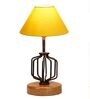 Yellow Shade Table Lamp With Shade Table Lamp With Wood & Iron Base