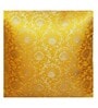 Yellow Silk blend Brocade Meenakari Morpankh  16x16 inches Cushion Covers (Set of 2)