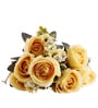 Yellow Silk Rose Silk Bunch Single Stem Flower