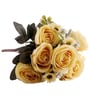 Yellow Silk Rose Silk Bunch Single Stem Flower