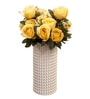 Yellow Silk Rose Silk Bunch Single Stem Flower