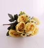 Yellow Silk Rose Silk Bunch Single Stem Flower