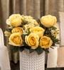 Yellow Silk Rose Silk Bunch Single Stem Flower