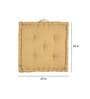 Yellow Solid 100% Cotton 20X20 Floor Cushion