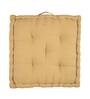 Yellow Solid 100% Cotton 20X20 Floor Cushion