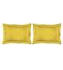Yellow Solid 144 TC Cotton King Sized Bed Sheets with 2 Pillow Covers