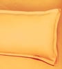 Yellow Solid 150 TC Glace Cotton Queen Sized Double Bedsheet with 2 Pillow Covers