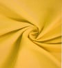 Yellow Solid 150 TC Glace Cotton Queen Sized Double Bedsheet with 2 Pillow Covers