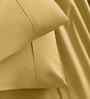 Yellow Solid 200 TC Cotton Single Bed Sheet with 1 Pillow Cover 24 Collection