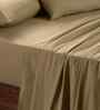Yellow Solid 200 TC Cotton Single Bed Sheet with 1 Pillow Cover 24 Collection