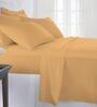 Yellow Solid 400 TC Cotton 1 Single Bedsheet With 1 Pillow Covers