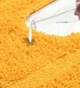 Yellow Solid Cotton 31.5x20 Inches Max Absorbant Bath Mat