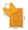 Yellow Solid Cotton 31.5x20 Inches Max Absorbant Bath Mat