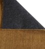 Yellow Solid Polyester 5 ft x 7 ft Machine Made Carpet