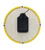 Yellow Solid Wood Wall Clock