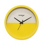 Yellow Solid Wood Wall Clock