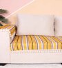 Yellow Solid Woven 3 Seater Acrylic Sofa Cover (Protector)