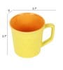 Springs  Yellow  Ceramic (Set of 6) Tea Cups