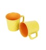 Springs  Yellow  Ceramic (Set of 6) Tea Cups
