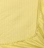 Yellow Striped 300 TC Cotton Blend  Double Bedsheet with 2 Pillow covers