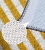 Yellow Geometric Microfibre 32x20 Inches Super Soft Bath Mat