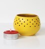 Yellow Terracotta Table Tea Light Holder Set of 4