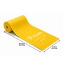 Yellow Thermoplastic Elastomer 60X4 Inches Anti Skid Yoga Mat
